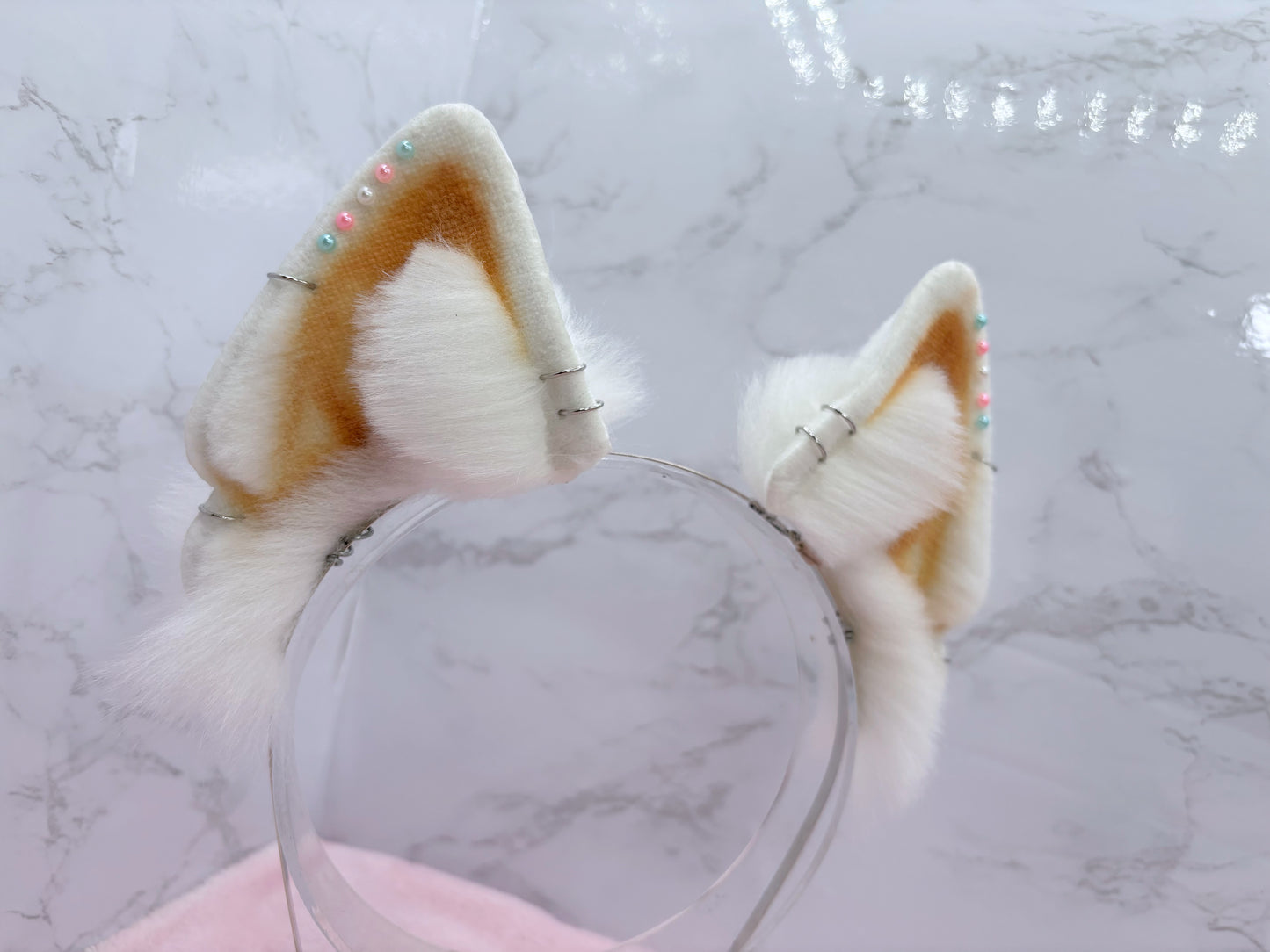 White Transgender Pride Shiba